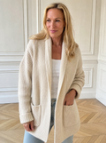 Full Size Open-Front Cardigan with Pockets Plus Size - front