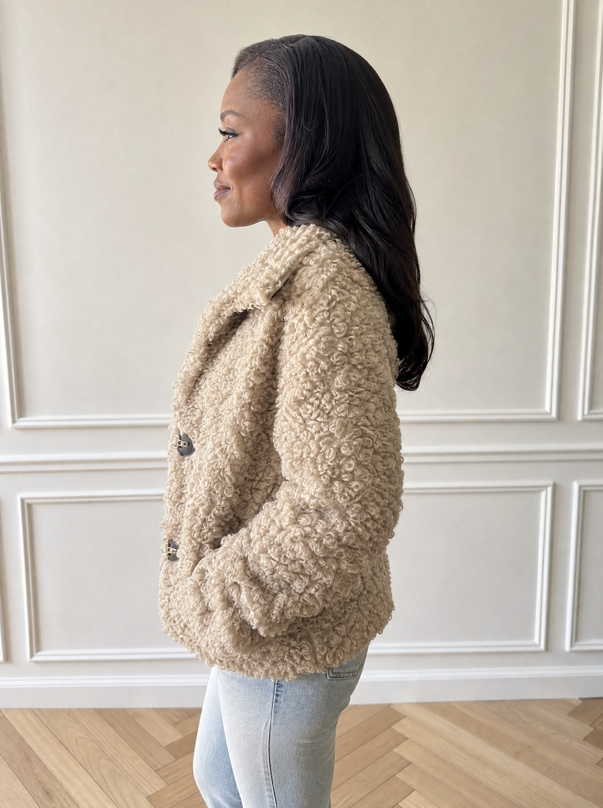 Sherpa Button-Down Outerwear - side