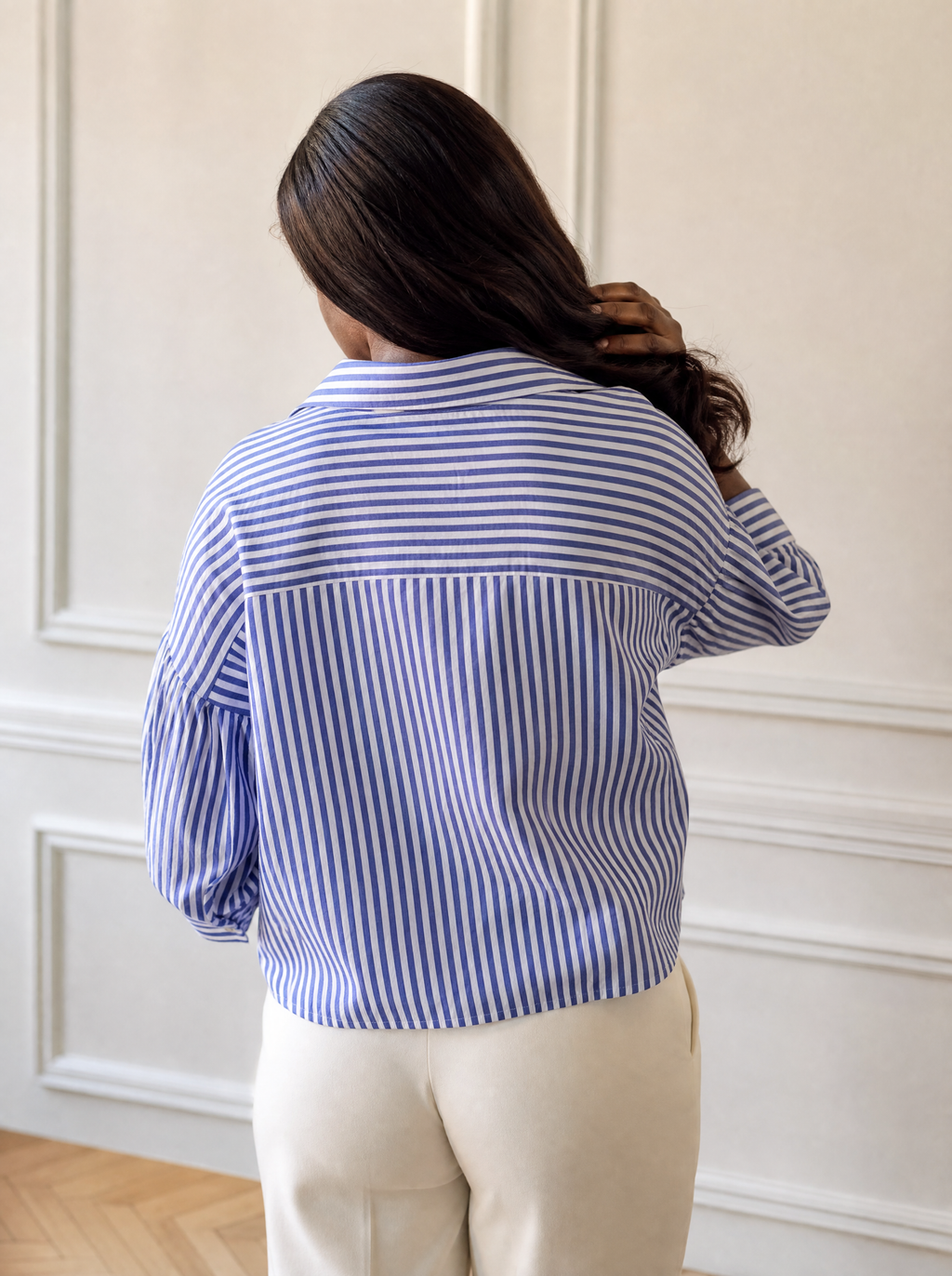 Striped Button-Down Shirt - back